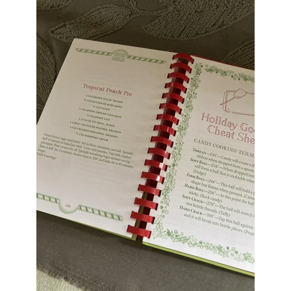 Mary & Martha Cookin' Up Christmas Cookbook Spiral Bound 2006 Holiday Recipes